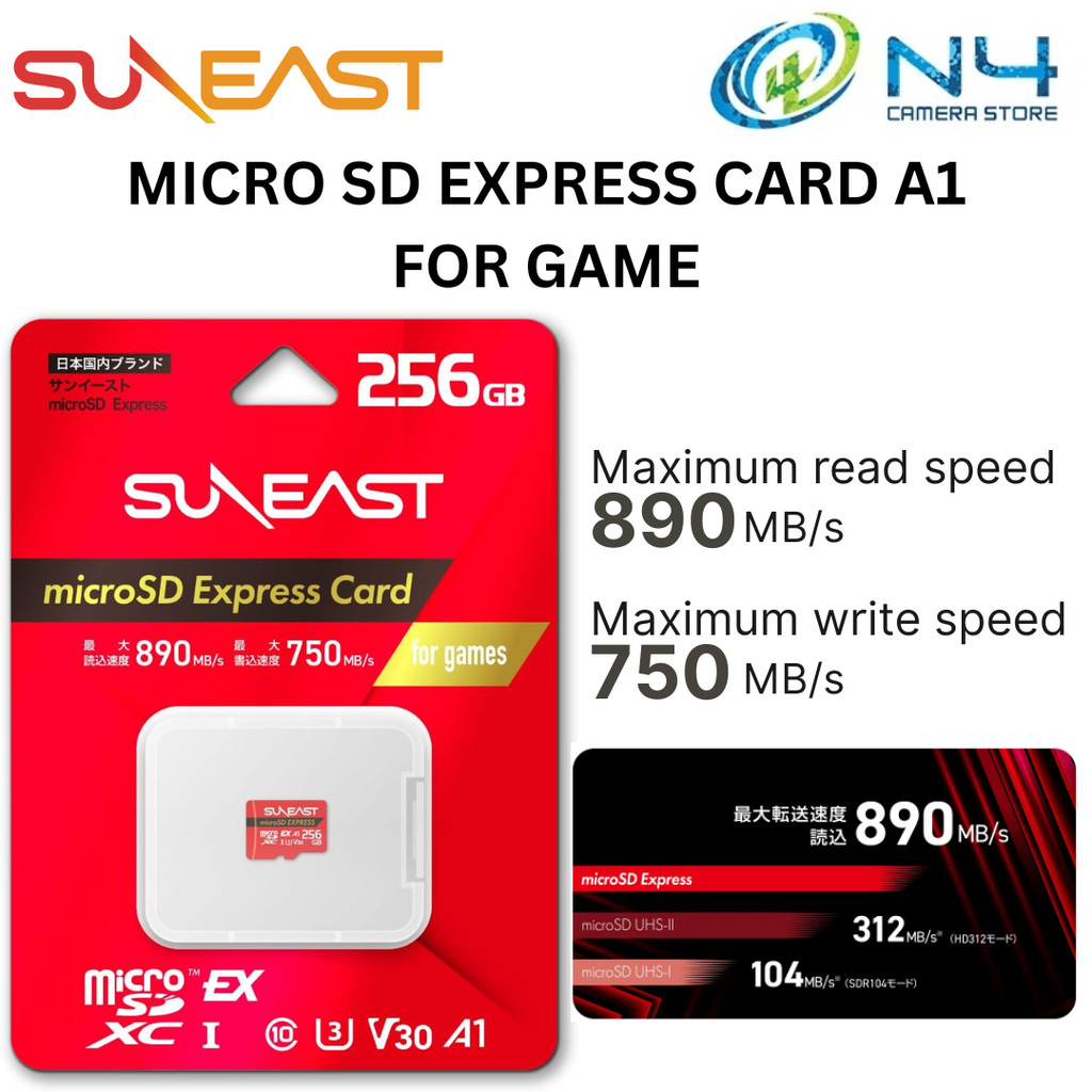 SUNEAST MICRO SD EXPRESS CARD 256GB (A1) (สําหรับเล่นเกม)