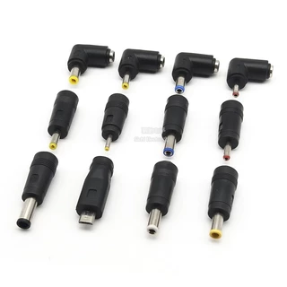 อะแดปเตอร์ปลั๊กไฟ DC 5.5 * 2.1/2.5/1.35 มม. อะแดปเตอร์แล็ปท็อปหญิงเป็นชาย