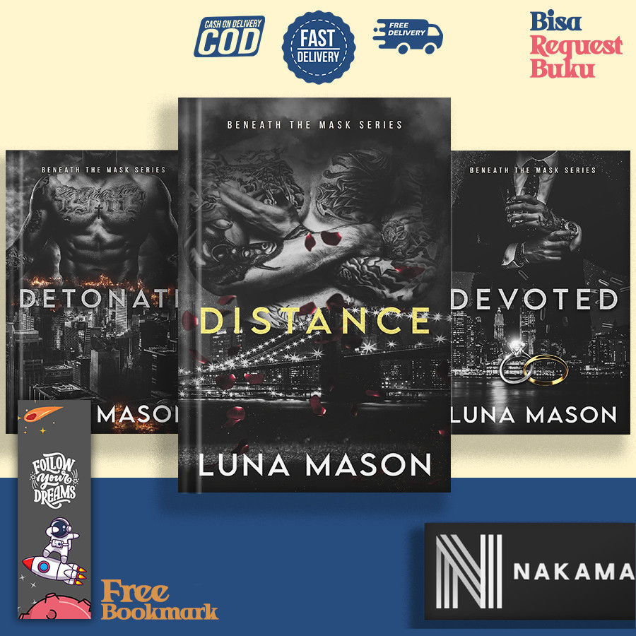 Benath The Mask Series (ชุด 4 เล่ม) ระยะทาง, Detonate, Devoted, Detained by Luna Mason
