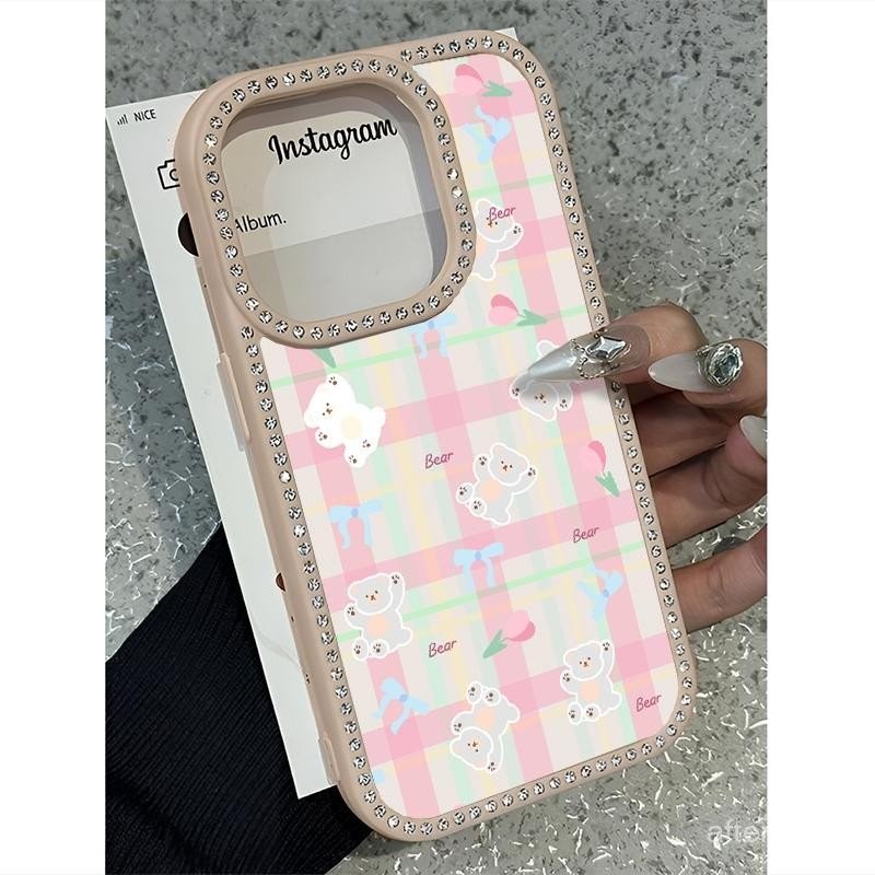 สําหรับiPhone 11 15 16 13 14 12 16PRO 14PRO 16PROMAX 14PROMAX 12PROMAX 16PLUS 15PLUSน่ารักตุ๊กตาหมีก