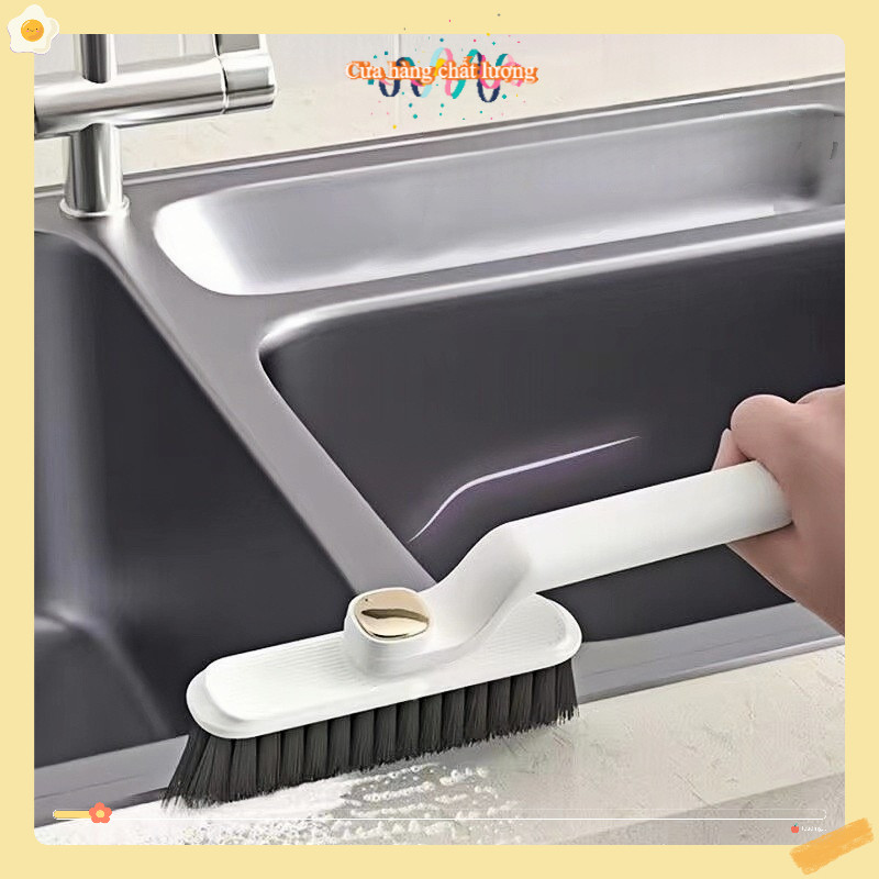 [Ho Chi Minh City]แปรงทําความสะอาดดีไซน์หัวหมุนแบบยืดหยุ่นทําความสะอาดทุกมุม