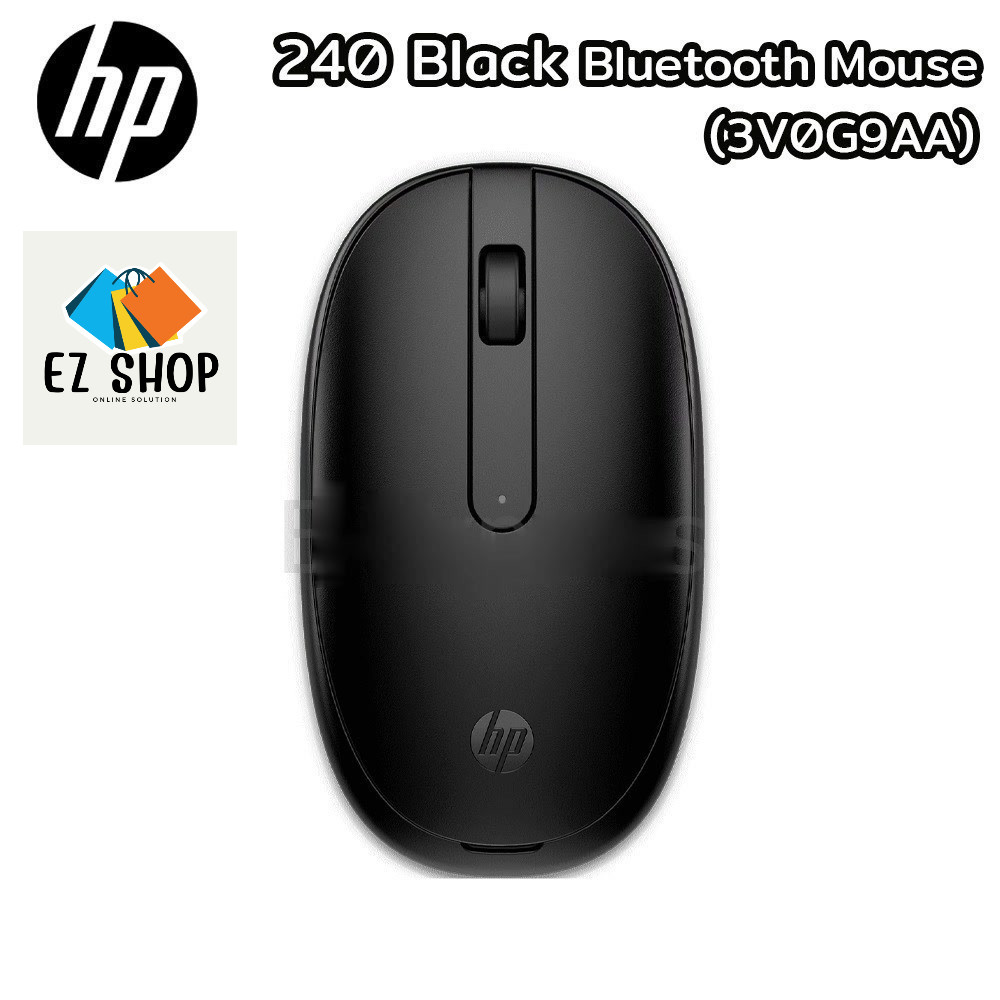 HP MOUSE 240 BLUETOOTH BLACK : 3V0G9AA#UUF เมาส์ไร้สาย ของแท้ ประกันศูนย์ 1 ปี
