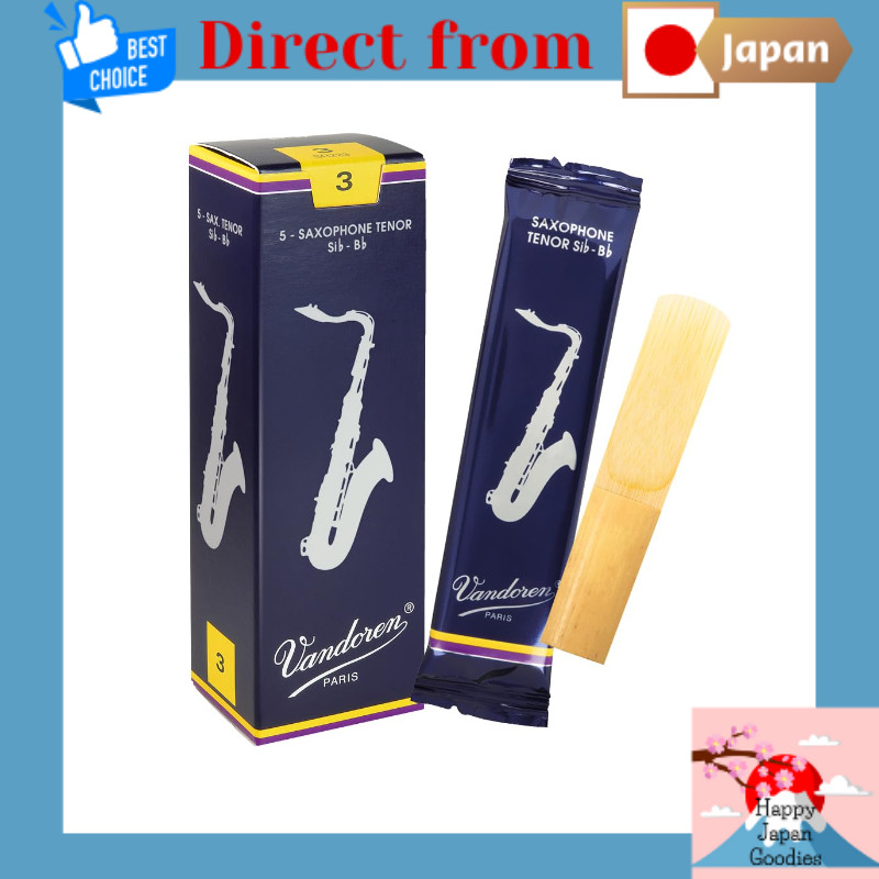 Vandoren Tenor Saxophone Reed Traditional Strength: 3 (Pack of 5)