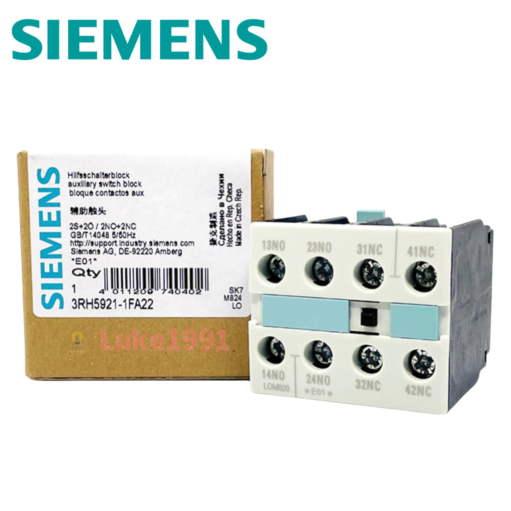 SIEMENS Contactor Auxiliary Contact Head 3RH5921-1FA22 1EA11 1DA11 1CA10 CA01 Contact