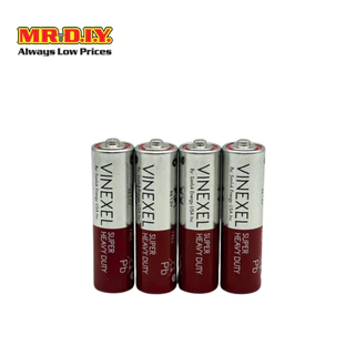 [2 แพ็ก] VINEXEL ถ่าน Super Heavy Duty AA R6 1.5V จำนวน 4 ก้อน/แพ็ก