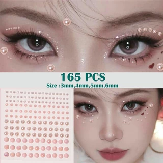 Lunar Blossom ✨✨ สติ๊กเกอร์หน้า ลูกปัดและดาวห้าแฉก หลากสี หลายขนาด ราคาไม่แพง บุคลิกภาพแฟชั่น พร้อมส่งจากไทย