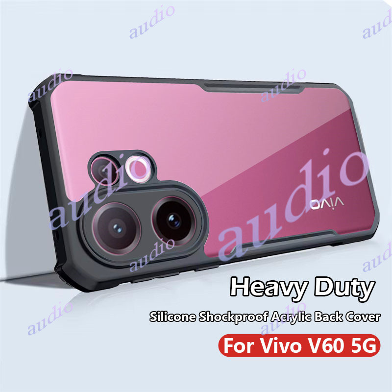 Vivo V60 5G Anti Drop เกราะโปร่งใสอะคริลิคกันกระแทกเลนส์กล้องป้องกันสําหรับ vivo V60 Pro V60Pro Vivo
