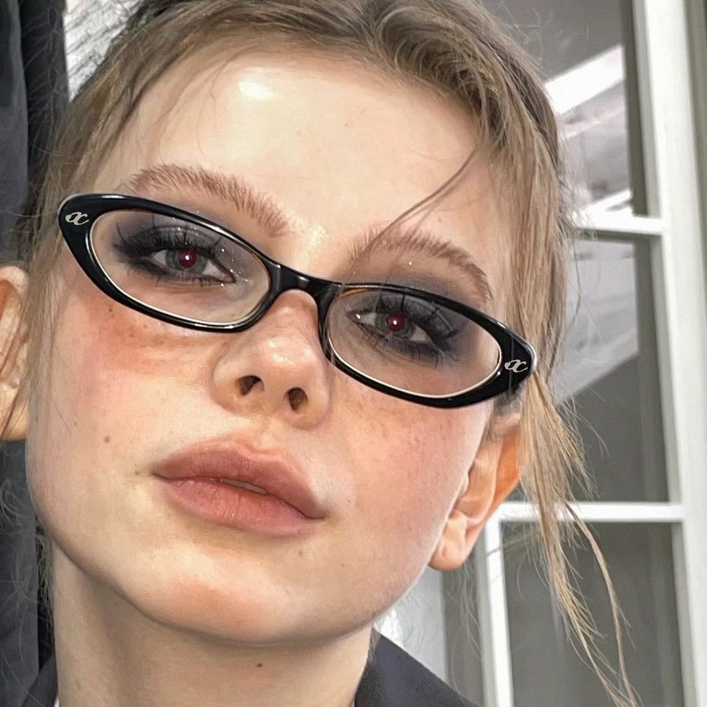Retro ผู้หญิงผู้ชายอินเทรนด์ TR Cat Eye แว่นตา