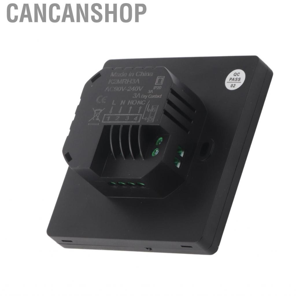 Cancanshop AC90? 240V 4400W สมาร์ทเทอร์โมสตัทตัวควบคุมอุณหภูมิอัจฉริยะ 5-60 ° C จอแสดงผลระดับความร้อ