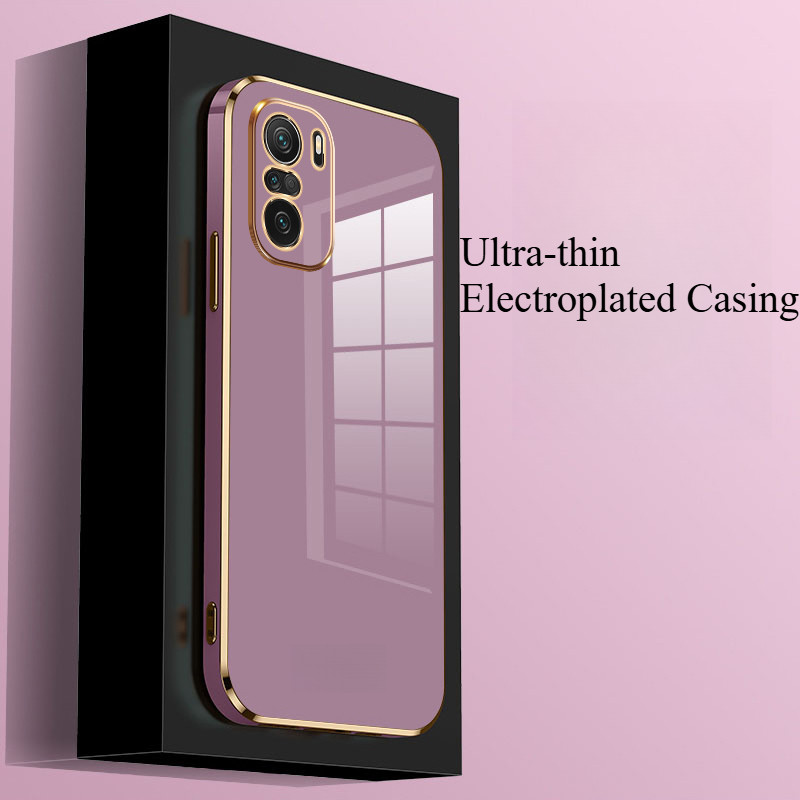 6D Electroplated ป้องกันชุบ Electroplated เคสโทรศัพท์สําหรับ Poco F2 F3 F4 F5 F6 F7 Pro GT