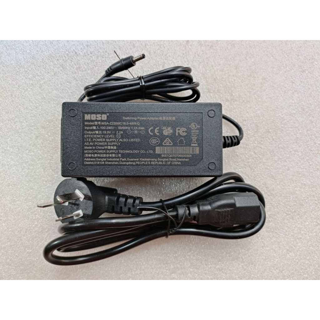 MOSO Maoshuo 19V2.2A Power Adapter MSA-Z2200IC19.0-48W-Q Plug 3.5 * 1.35MM