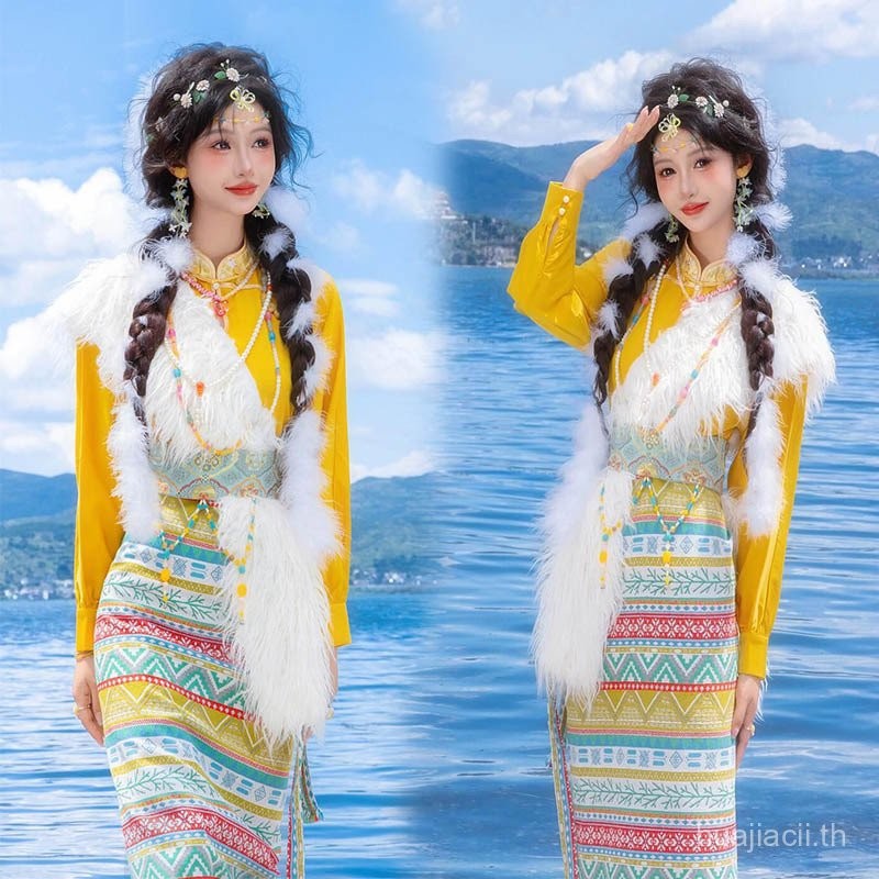 ยูนาน ทิเบต Lhasa สไตล์ Chic Lijiang เสื้อผ้าสำหรับถ่ายภาพในสไตล์ทิเบต