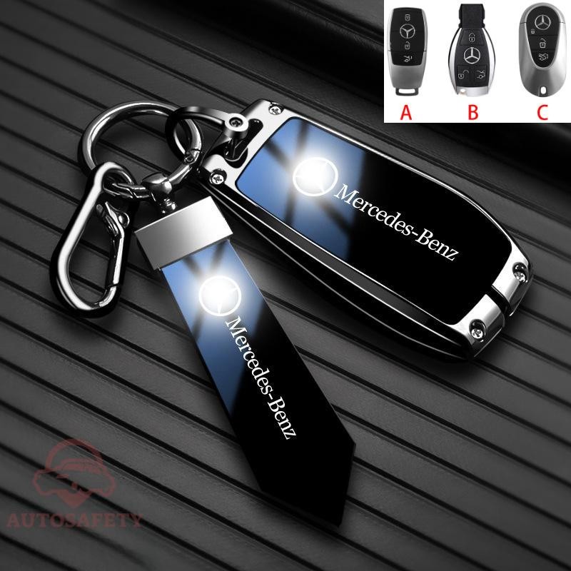 ป้องกันกุญแจรถพวงกุญแจสําหรับ Mercedes Benz Maybach S580 AB-C-M-CLA-CLS-E-G-GLB-GLE-R-SL Class AMG E