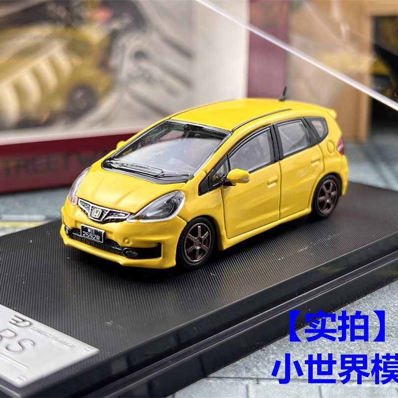 ⭐24ชม.⭐SW 1:64 Honda Jazz Fit 2nd Generation GE8 RS Editionรถรุ่นStreetWeaponโลหะผสมDiecastรถรุ่น