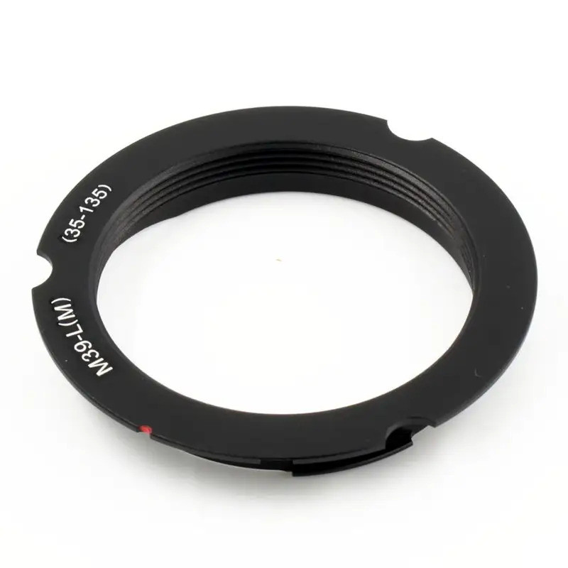 M39-LM 6-Bit รหัสอะแดปเตอร์สีดําสําหรับ M39 สกรู 35-135 มม.เลนส์ Leica M LM Mount กล้อง