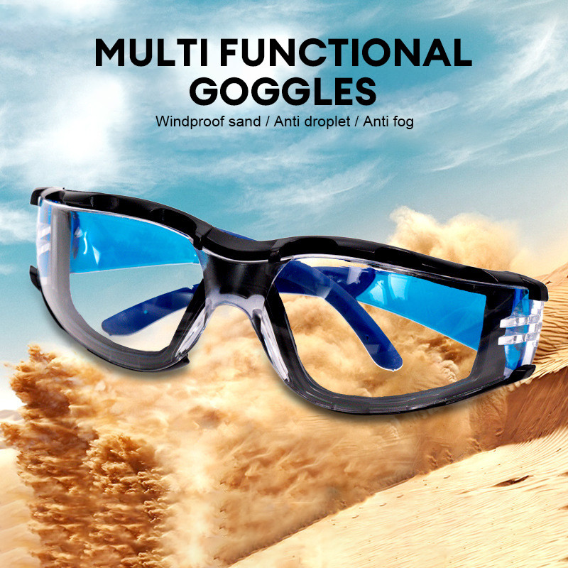 ในไทย✨แว่นตาป้องกันน้ำลายกระเด็น  แว่นตาป้องกันฝุ่น  กันลม  ป้องกัน  แว่นตาป้องกันฝ้า.COD