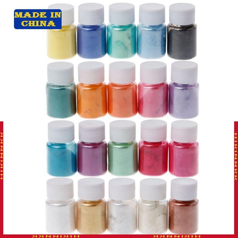 20 Colors Mica Powder Epoxy Resin Dye Pearl Pigment Natural Mica Mineral Powder