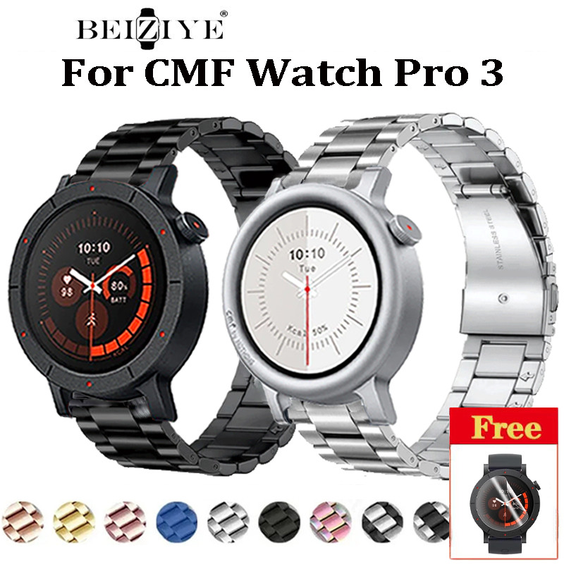 สายสแตนเลสสําหรับ CMF Watch Pro 3 Smart Watch สายโลหะสําหรับ cmf Watch Pro 3 สร้อยข้อมืออุปกรณ์เสริม