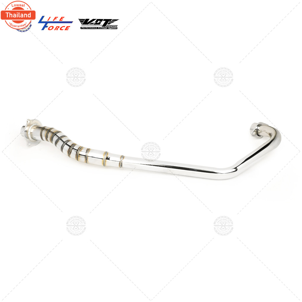 ท่อ Sonic 125 ทรงเดิม แรนด์ VCT ปลายท่อ คอท่อ แยกชุดได้ มี มอก.