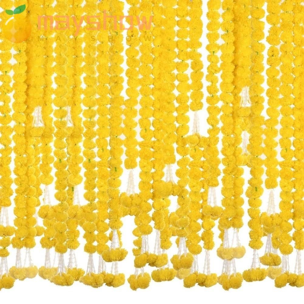 MAYSHOW ดอกไม้ดาวเรือง Pooja​​, Pouja Diwali Fiesta Long Strands พวงมาลัยดาวเรืองเทียม​​, เหตุการณ์ต