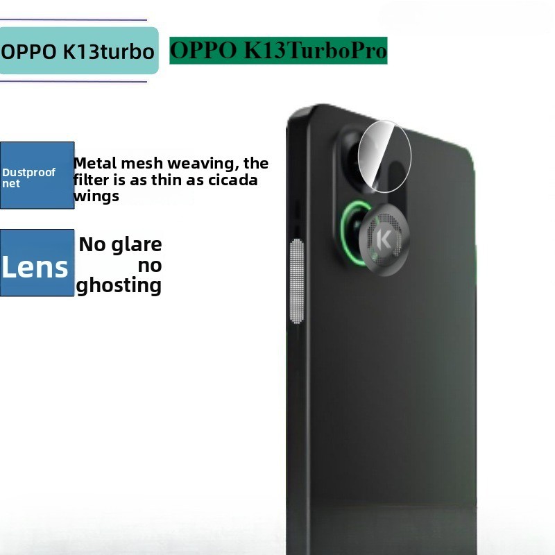 สําหรับ OPPO K13 turbo K13 turbopro ลําโพงกันฝุ่นสุทธิเลนส์โปร่งใสฟิล์มวงกลมกันฝุ่นสุทธิ