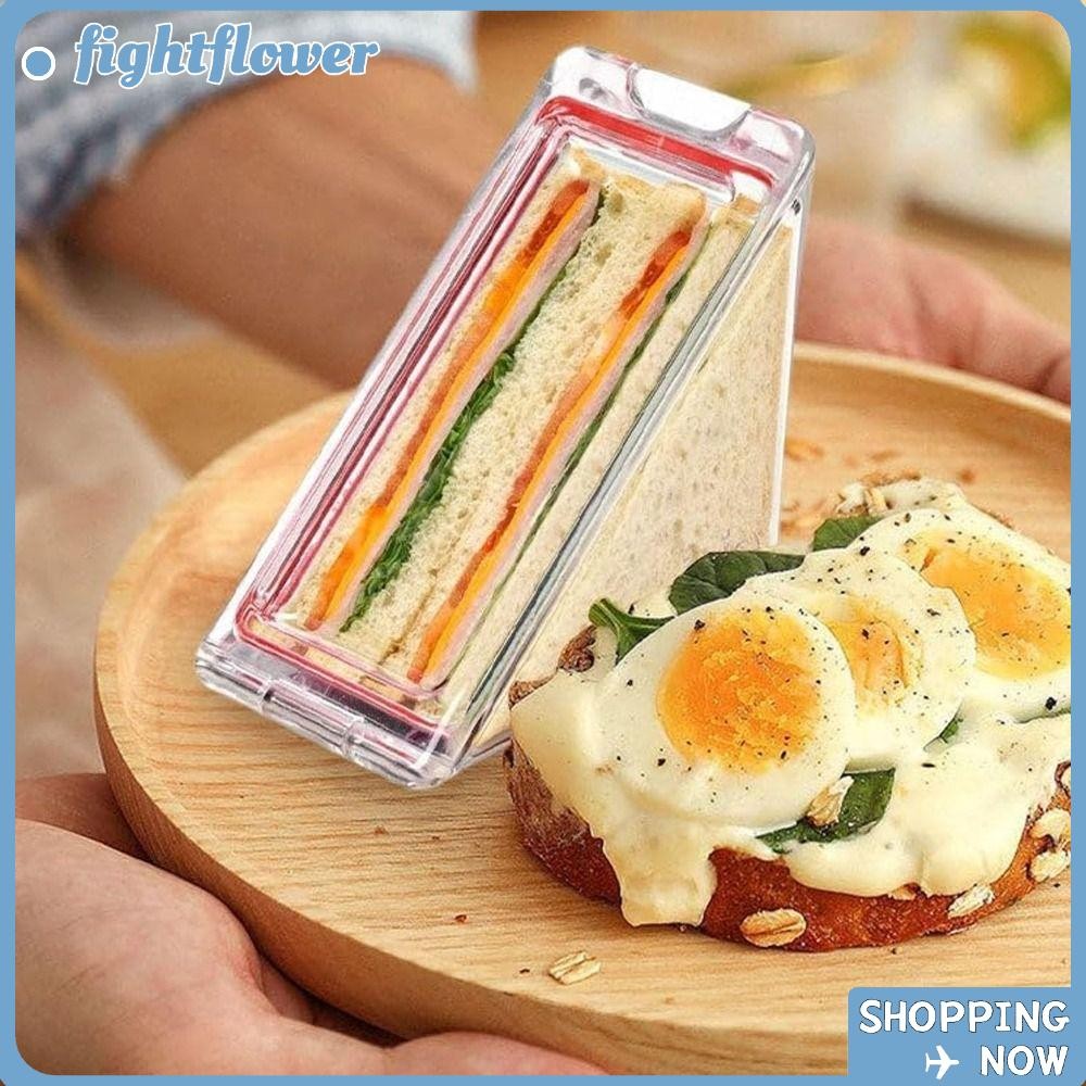 FIGHT Lunch Wedge Box, DIY Bento Box Triangle Sandwich Container, Bakeware Acrylicable Baking Pastry
