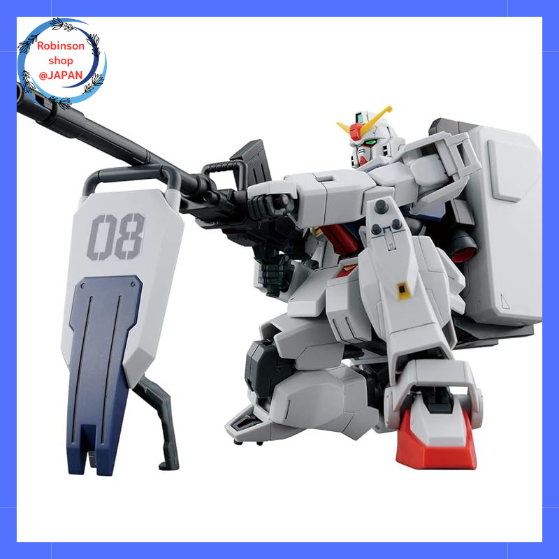 BANDAI SPIRITS HGUC 1/144 Scale Fully Colored Model of the Ground Type Gundam from Mobile Suit Gunda