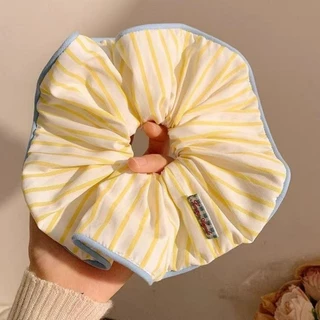 Scrunchies ยางรัดผมขนาดใหญ่ สไตล์หวาน เครื่องประดับผม 4 ชิ้น