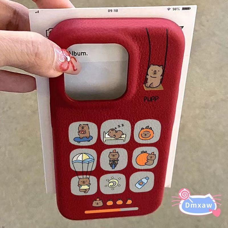 น่ารัก Capybara หนังเคสโทรศัพท์สําหรับ OPPO Reno 14 13 11 9 8 Pro 7 Lite 8Z 7Z 6 5 5K 4Z ค้นหา X8S X7 R17 R15 F11 5G 4G ปลอกการ์ตูนที่มีสีสันตลกกันกระแทกนุ่มปกหลัง