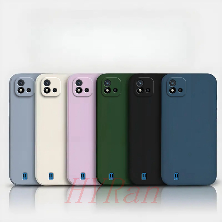 Realme C11 2021 / C20 เคสโทรศัพท์ซิลิโคนสีทึบ YT