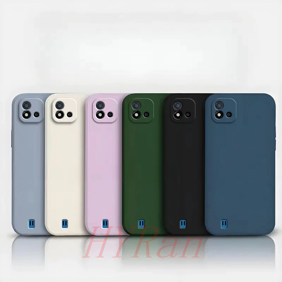 Realme C11 2021 / C20 เคสโทรศัพท์ซิลิโคนสีทึบ YT