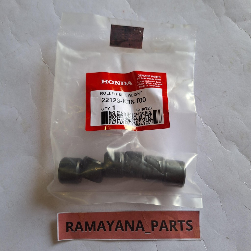 ชุดลูกกลิ้งน้ําหนัก 15 กรัม Vario 150 eSP K59 ใหม่ Vario 150 eSP K59J 22123K36T00