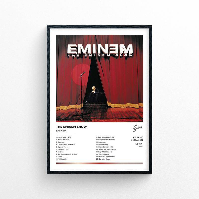 โปสเตอร์ Eminem - The Eminem Show ไม่มีกรอบ |   สไตล์โพลารอยด์ |   อัลบั้มเพลง ปกคลุมงานศิลปะ