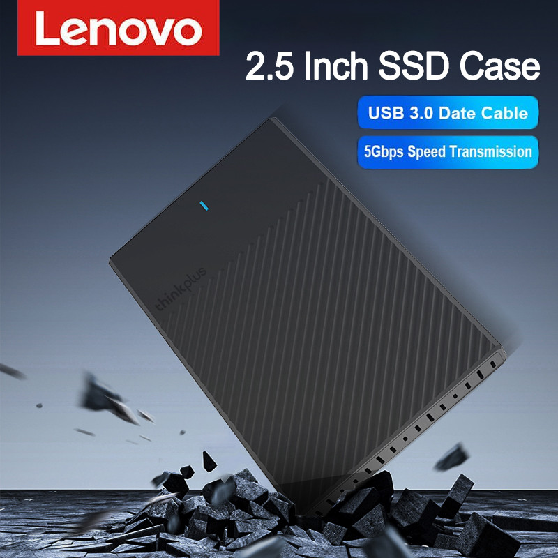 Lenovo Thinkplus HDD Enclosure USB/Type C 2.5 นิ้ว USB 3.0 SSD HDD Box Case ฮาร์ดไดรฟ์ภายนอก Disk En