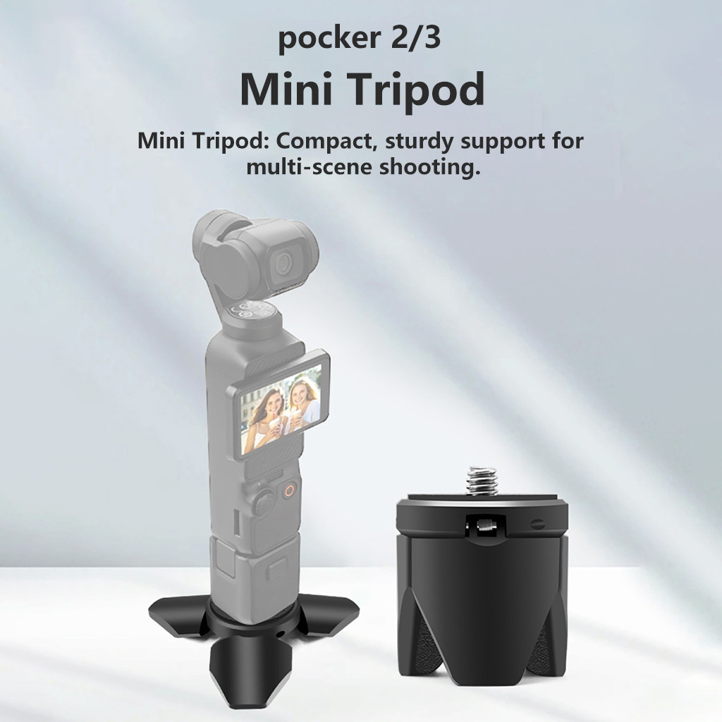 JMT Action กล้อง Mini ขาตั้งกล้องสําหรับ DJI OSMO กระเป๋า 3 2 ผู้ถือ 1/4 สกรู Gimbal ขาตั้งแบบพกพาขาตั้งกล้อง Vlog อุปกรณ์เสริม