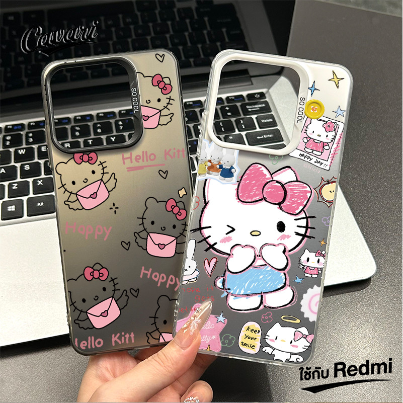 เคสโทรศัพท์ Redmi 12 13C 12C 9A 9T 10C 9 10 10A 9C NFC A1 POCO M3 X5 Note 13 12 10 11 8 9 10Pro ชุดกิตตี้ฉลองสุข โทรศัพท