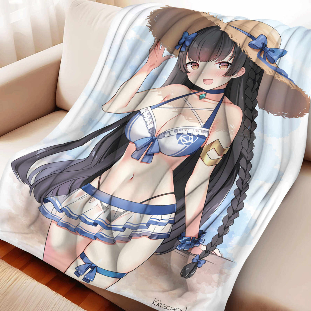 Epic Seven Karin 2025 ใหม่อะนิเมะการ์ตูน Flannel ผ้าห่ม Cozy Soft โยนผ้าห่มสําหรับบ้านห้องนอนเตียงโซ