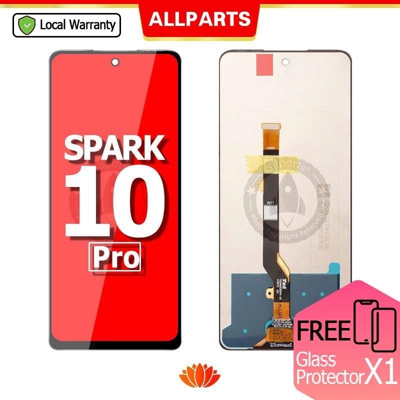 ALLPARTS สําหรับ Tecno Spark 10 Pro KI7 LCD Touch Screen Digitizer เปลี่ยน