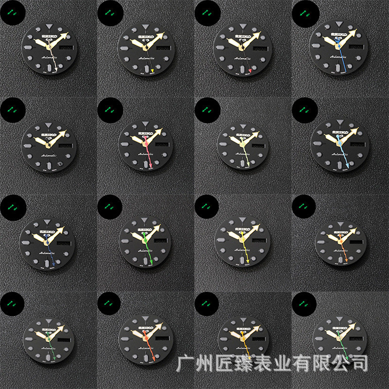 อุปกรณ์เสริมนาฬิกาใหม่ ปรับให้เข้ากับ GA2100 Movement Pure Black Dial Gold Pointer Luminous มือสอง