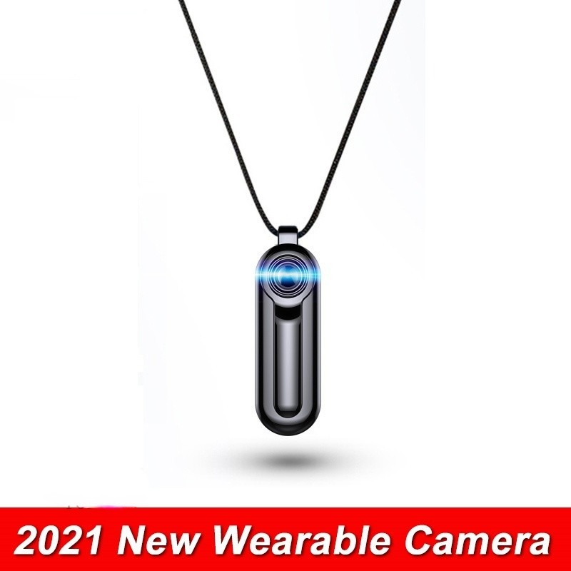 Mini Kids Audio Video Recorder กล้อง HD 2021P แบบพกพาสร้อยคอเครื่องบันทึกวิดีโอกีฬา DV DVR Body Camc