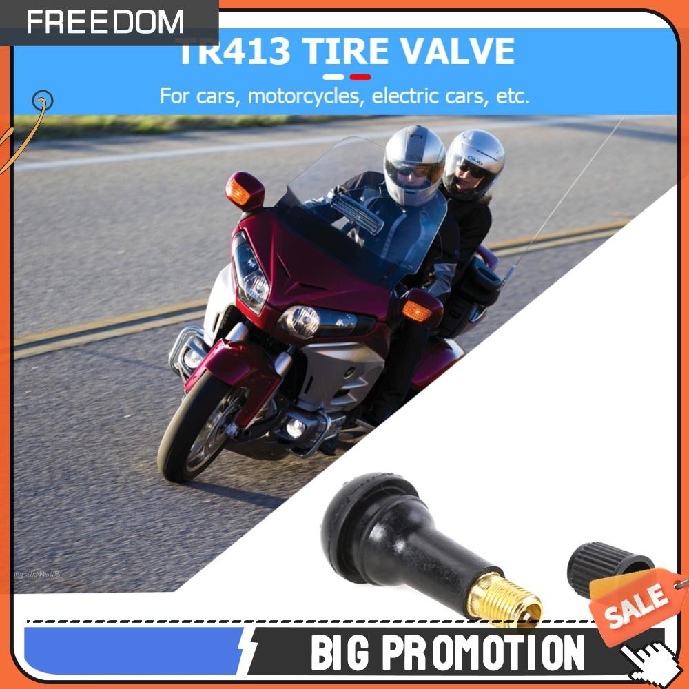 100 ชิ้น TR-413 Snap In สั้นสีดํายางวาล์ว Stems TR413 วาล์วแบบไม่มียาง