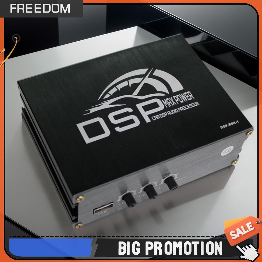 🚚มาถึงพรุ่งนี้🚚 4x50W รถ DSP ดิจิตอลจอแสดงผล DSP รถเครื่องขยายเสียงรถ DSP เครื่องขยายเสียง