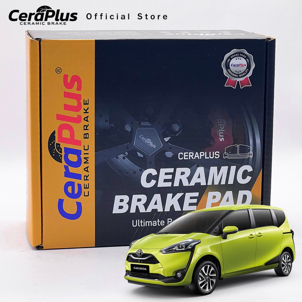 ผ้าเบรค CeraPlus Toyota Sienta 2016-ON ผ้าเบรคเซรามิค