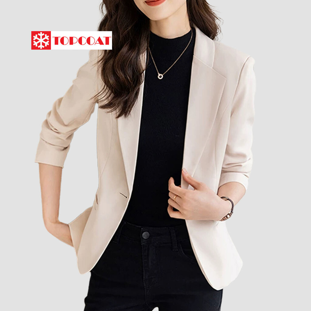 TOPCOAT เสื้อสูท (Princess) ใส่ทำงานทรงเข้ารูปสำหรับผู้หญิง เนื้อผ้าเกรดพรีเมี่ยม ซับในทั้งตัว (1 ตัว) Size : S-4XL
