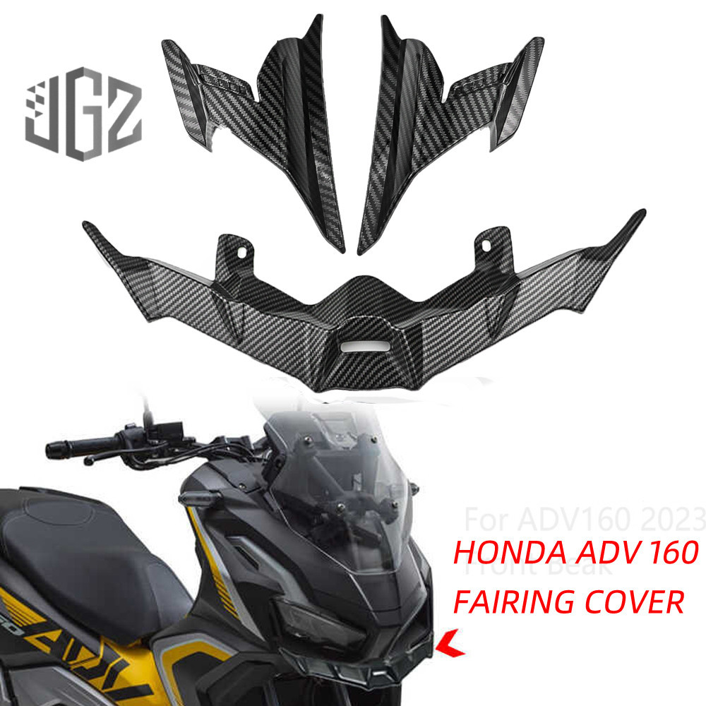 สําหรับ Honda ADV160 ADV 160 ฝาครอบแฟริ่งด้านหน้า ​​​​​​​รถจักรยานยนต์ Front Winglet ไฟหน้าคิ้วด้านข้าง Winglet