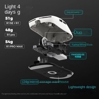 ATK GEAR Vxe dragonfly R1 SE เกมเมาส์สามโหมดไร้สาย PAW3395 น้ําหนักเบา