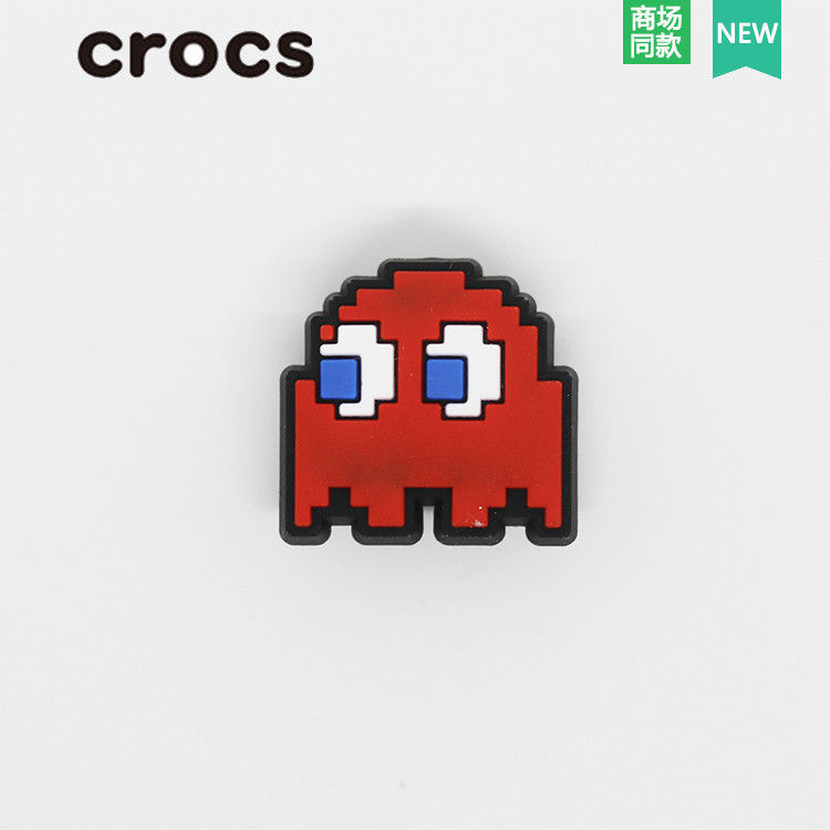 5pcs\set แฟชั่นรองเท้าแตะ Accessorie Pvc รองเท้าหัวเข็มขัด Pac Man Crocs Jibbitz Charms (คุณภาพสูง) ของขวัญเด็ก