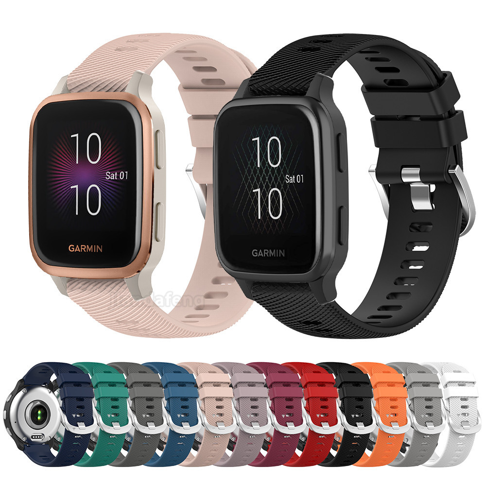 สายรัดซิลิโคนอ่อนนุ่มแบบสปอร์ตสําหรับ Garmin Venu SQ sq2