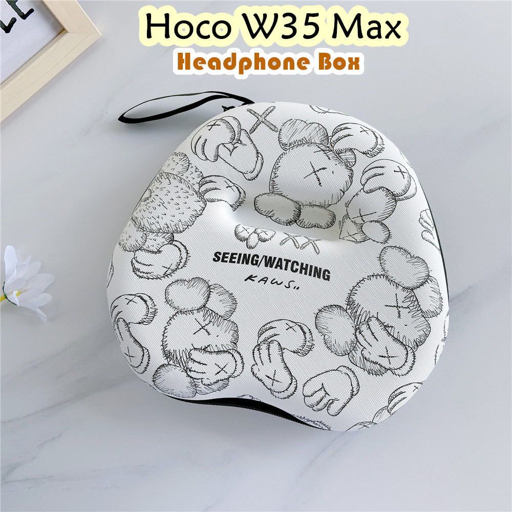 คุณภาพสูงสําหรับ Hoco W35 Max เคสหูฟังการ์ตูนอินเทรนด์กระเป๋าเก็บชุดหูฟังเคสกล่อง