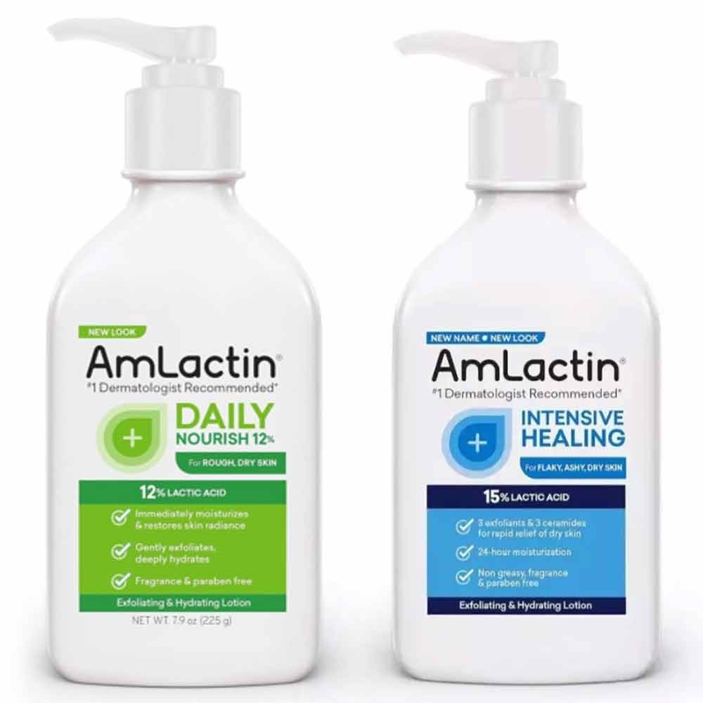 AmLactin Intensive Healing Body Lotion for Dry Skin – 7.9 oz Pump Bottle Body Skin Care Tools